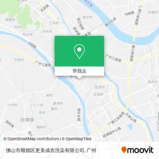 佛山市顺德区更美成衣洗染有限公司地图