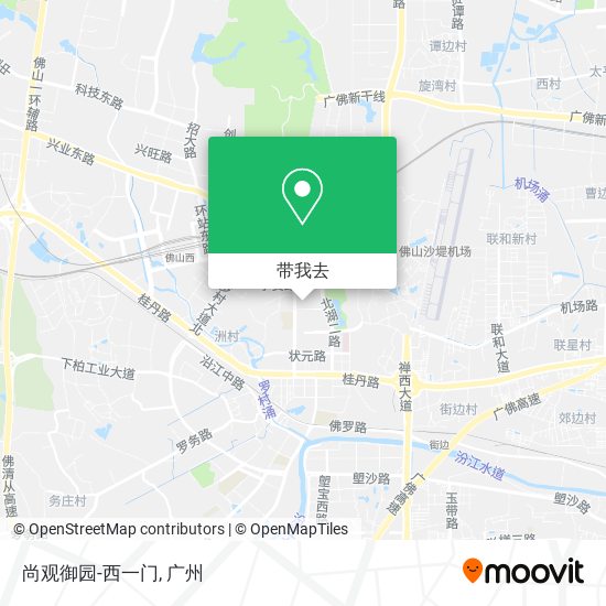 尚观御园-西一门地图