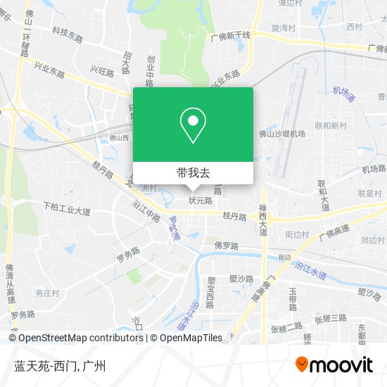 蓝天苑-西门地图