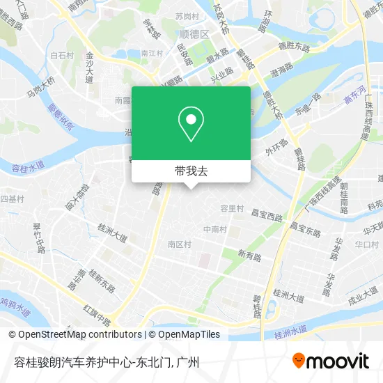 容桂骏朗汽车养护中心-东北门地图