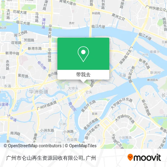广州市仑山再生资源回收有限公司地图