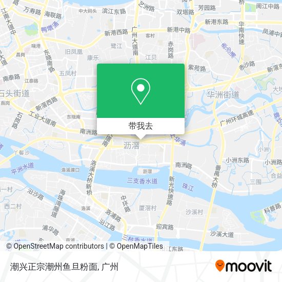 潮兴正宗潮州鱼旦粉面地图
