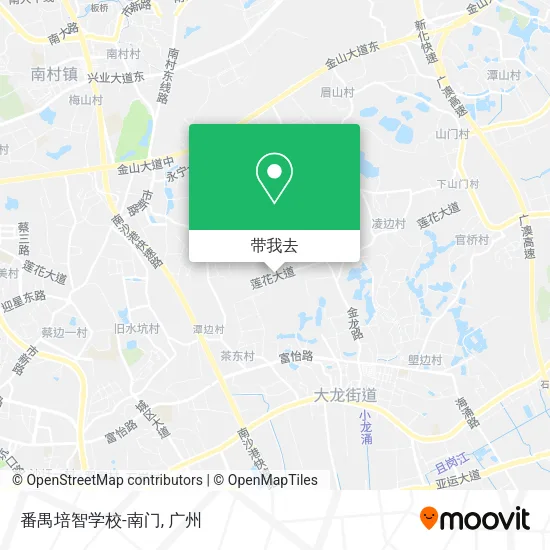 番禺培智学校-南门地图