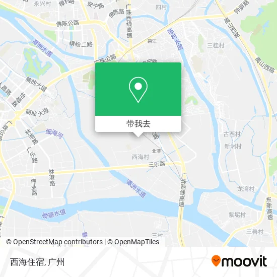 西海住宿地图