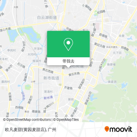 欧凡麦甜(黄园麦甜店)地图