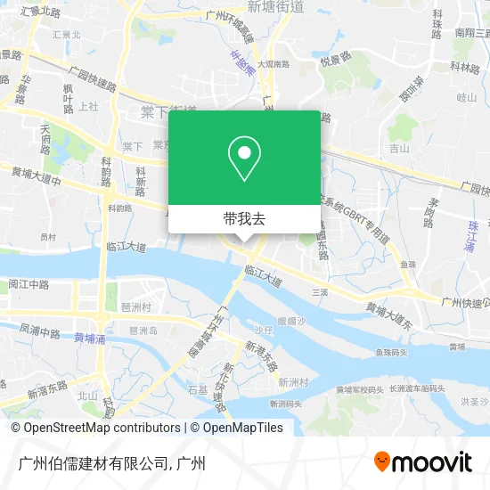 广州伯儒建材有限公司地图