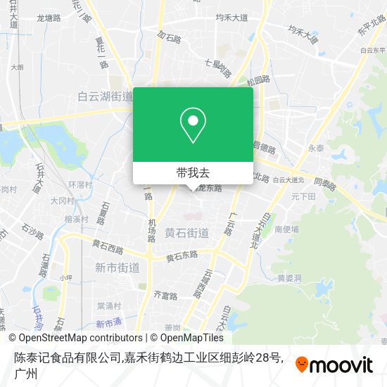 陈泰记食品有限公司,嘉禾街鹤边工业区细彭岭28号地图