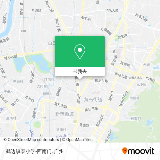 鹤边镇泰小学-西南门地图