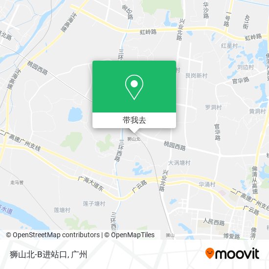 狮山北-B进站口地图