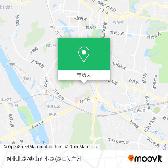 创业北路/狮山创业路(路口)地图