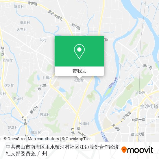 中共佛山市南海区里水镇河村社区江边股份合作经济社支部委员会地图