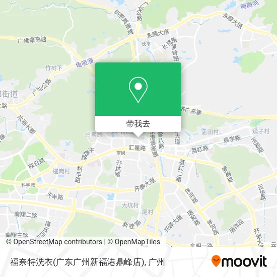 福奈特洗衣(广东广州新福港鼎峰店)地图
