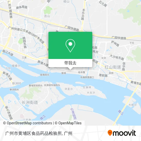 广州市黄埔区食品药品检验所地图