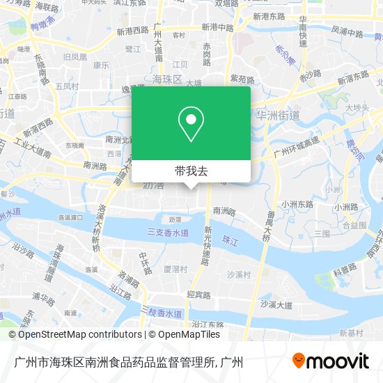 广州市海珠区南洲食品药品监督管理所地图