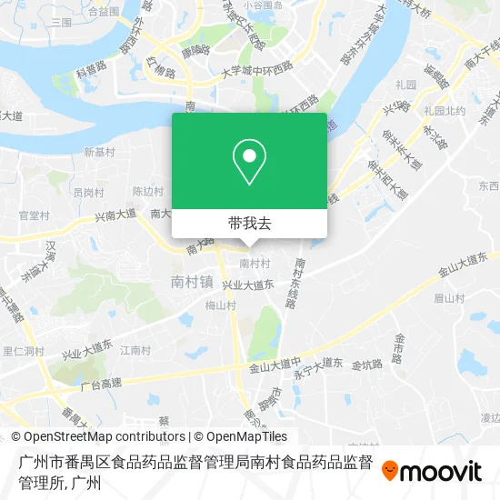 广州市番禺区食品药品监督管理局南村食品药品监督管理所地图