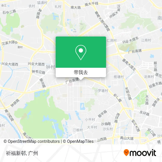 祈福新邨地图