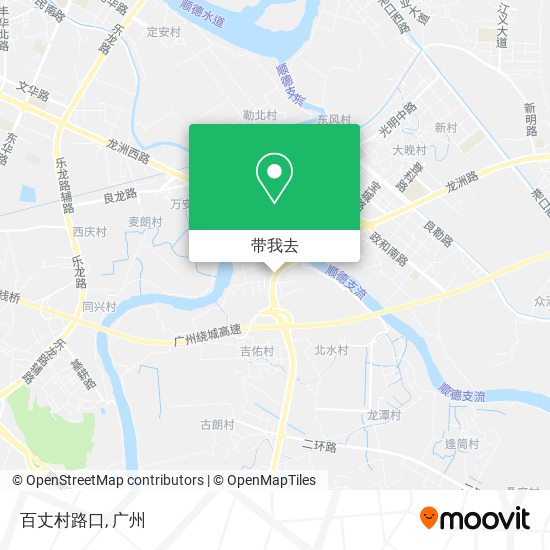 百丈村路口地图