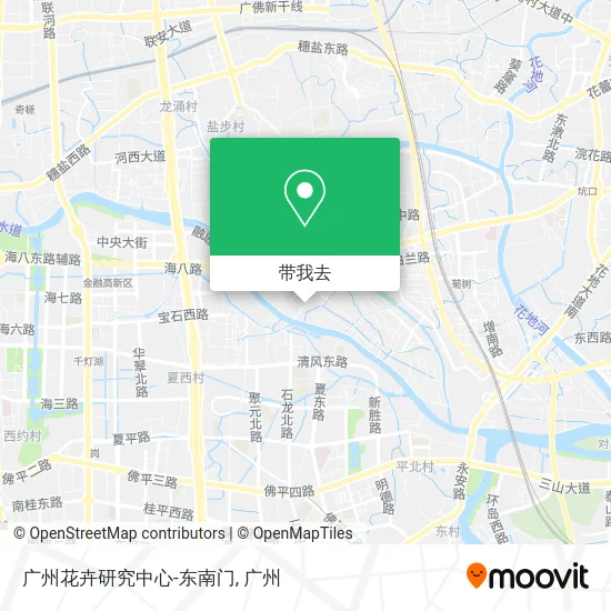广州花卉研究中心-东南门地图