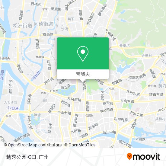越秀公园-C口地图