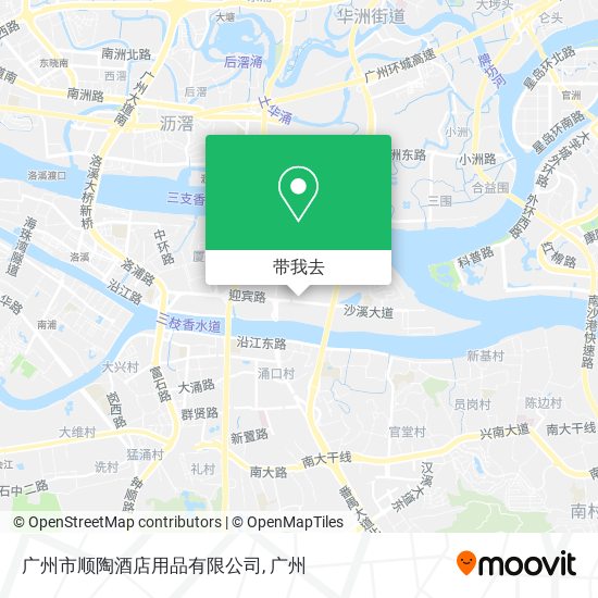 广州市顺陶酒店用品有限公司地图