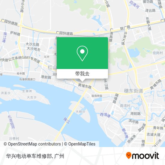 华兴电动单车维修部地图