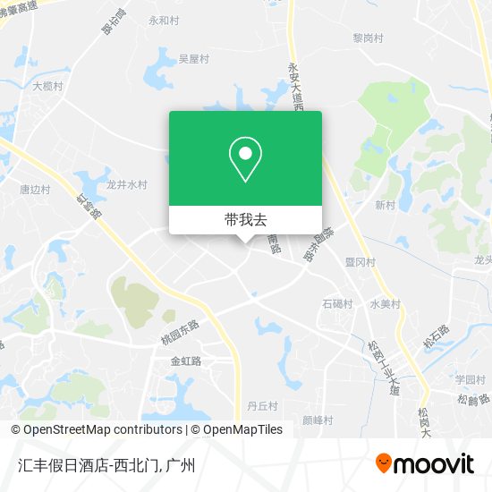 汇丰假日酒店-西北门地图