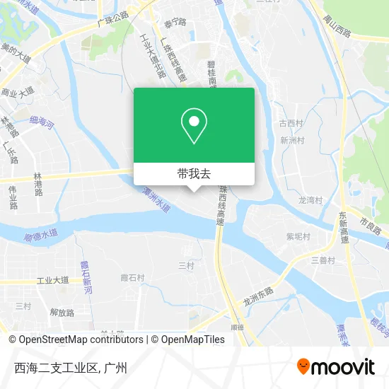 西海二支工业区地图