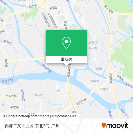 西海二支工业区-东北2门地图