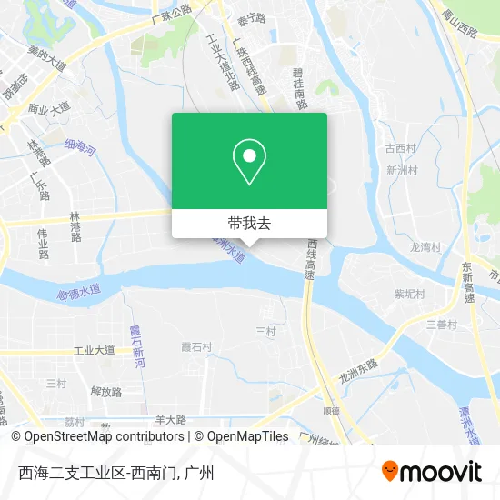 西海二支工业区-西南门地图