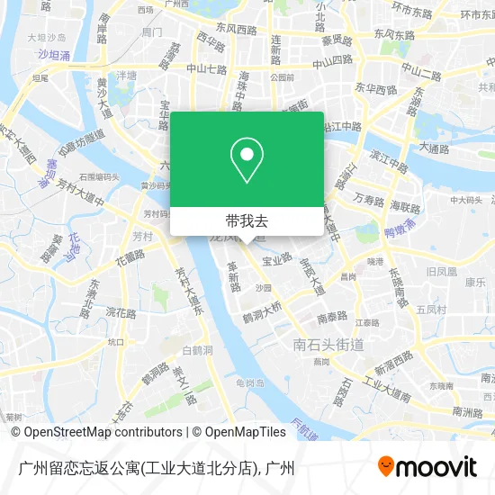 广州留恋忘返公寓(工业大道北分店)地图