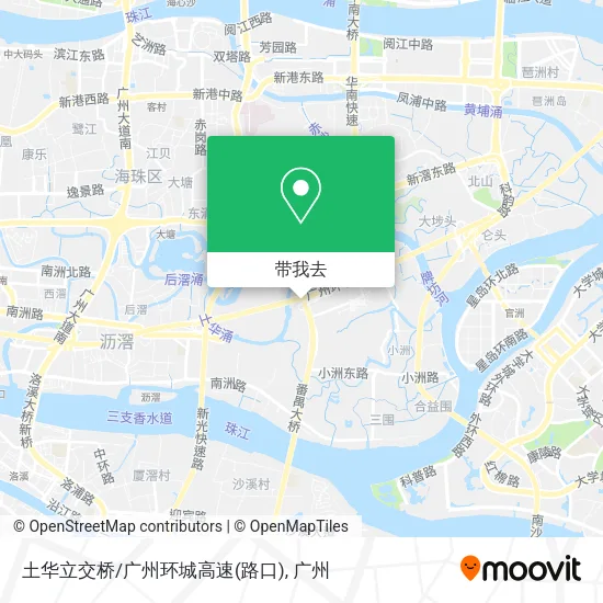 土华立交桥/广州环城高速(路口)地图