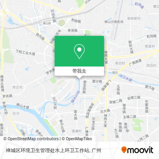 禅城区环境卫生管理处水上环卫工作站地图