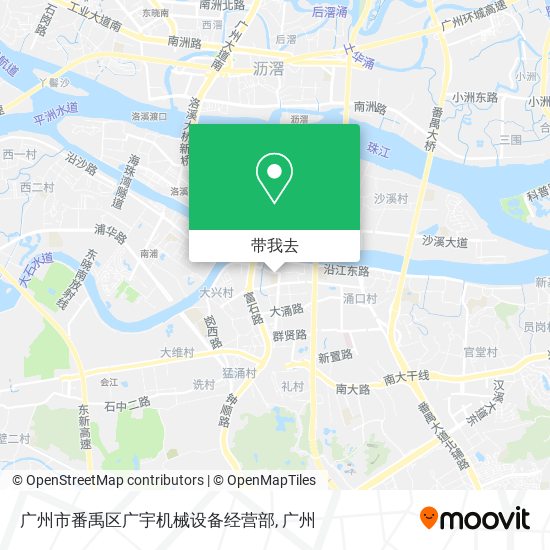 广州市番禹区广宇机械设备经营部地图