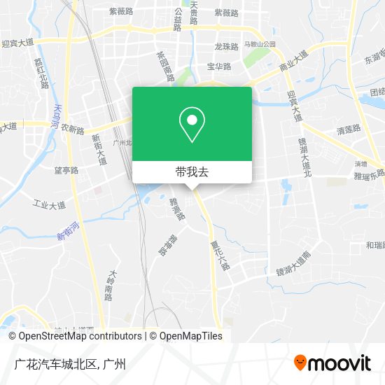 广花汽车城北区地图