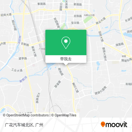 广花汽车城北区地图