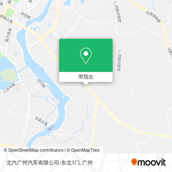 北汽广州汽车有限公司-东北1门地图