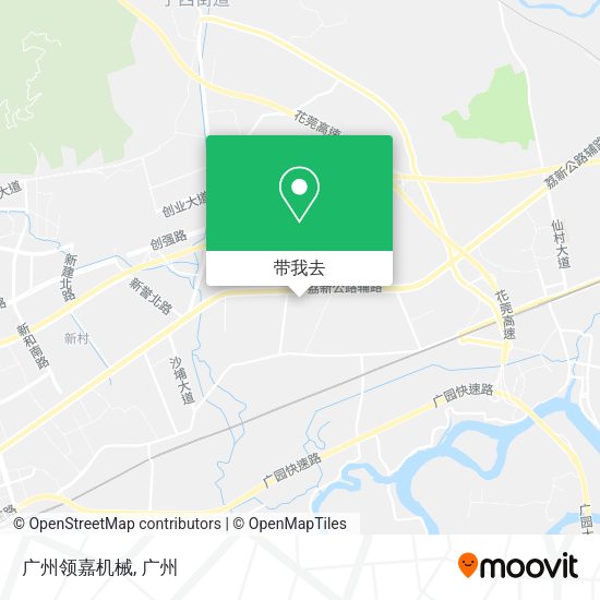 广州领嘉机械地图