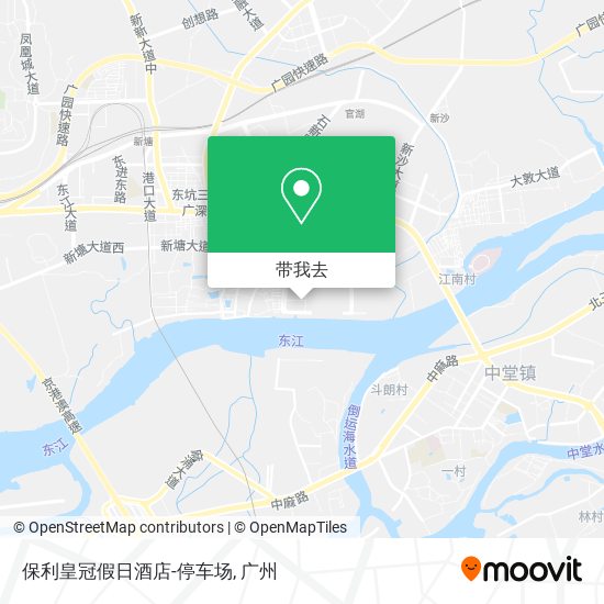 保利皇冠假日酒店-停车场地图