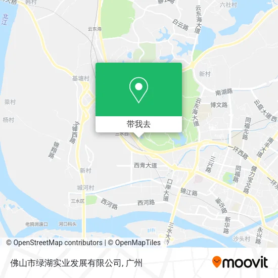 佛山市绿湖实业发展有限公司地图