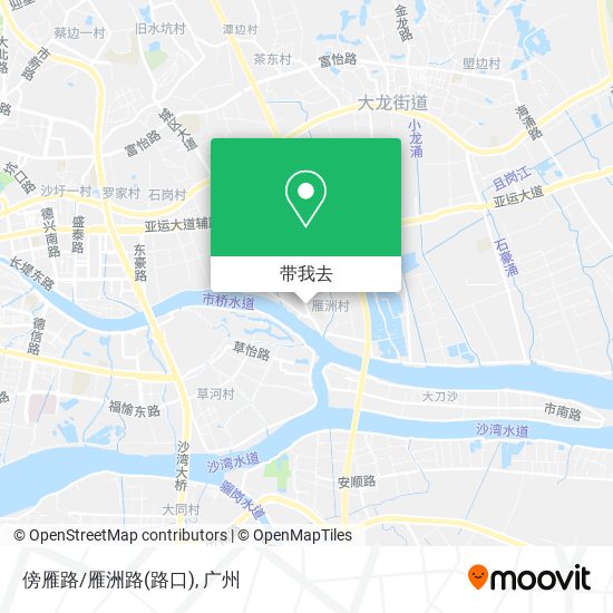傍雁路/雁洲路(路口)地图