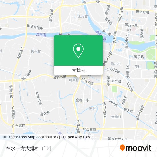 在水一方大排档地图
