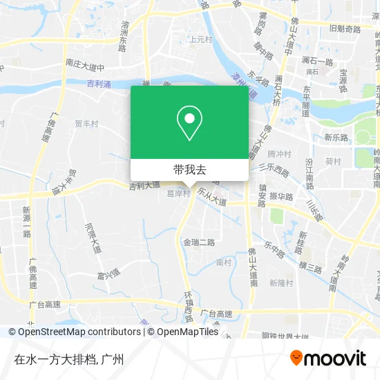 在水一方大排档地图