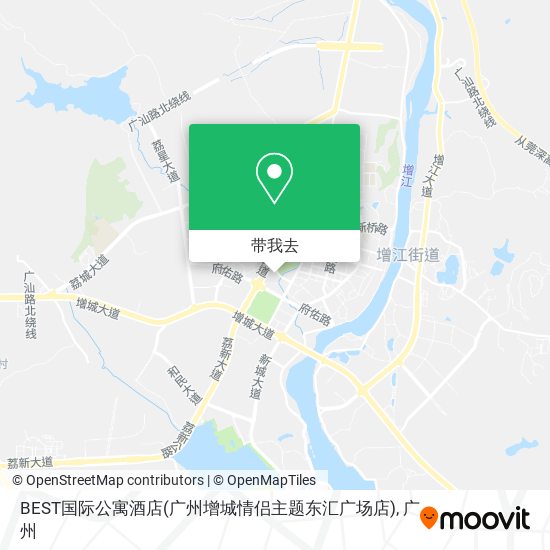 BEST国际公寓酒店(广州增城情侣主题东汇广场店)地图