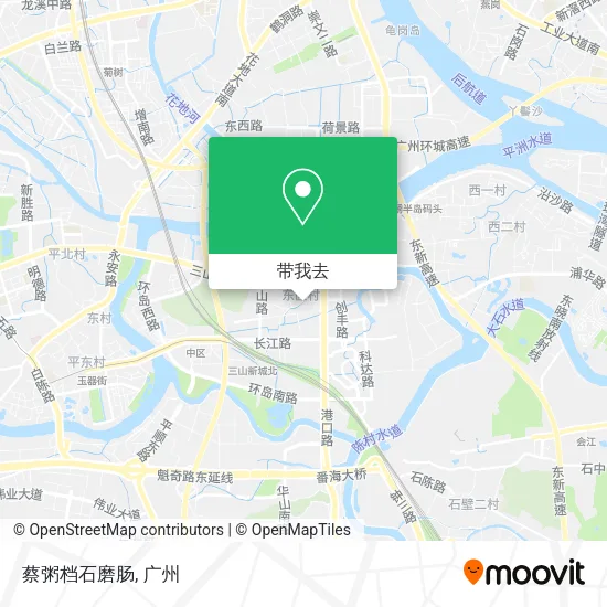 蔡粥档石磨肠地图