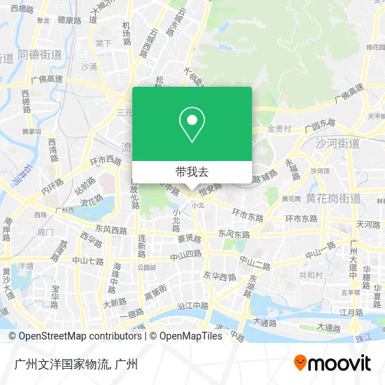 广州文洋国家物流地图