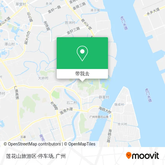 莲花山旅游区-停车场地图