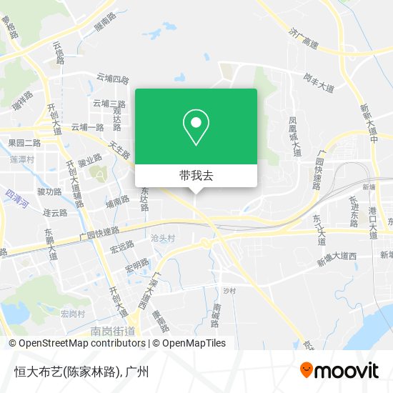 恒大布艺(陈家林路)地图