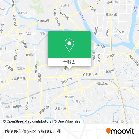 路侧停车位(南区五横路)地图