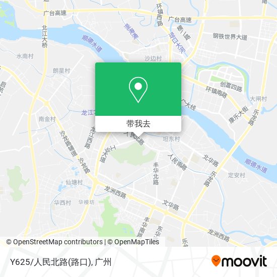 Y625/人民北路(路口)地图