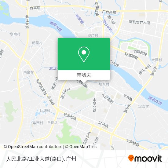 人民北路/工业大道(路口)地图